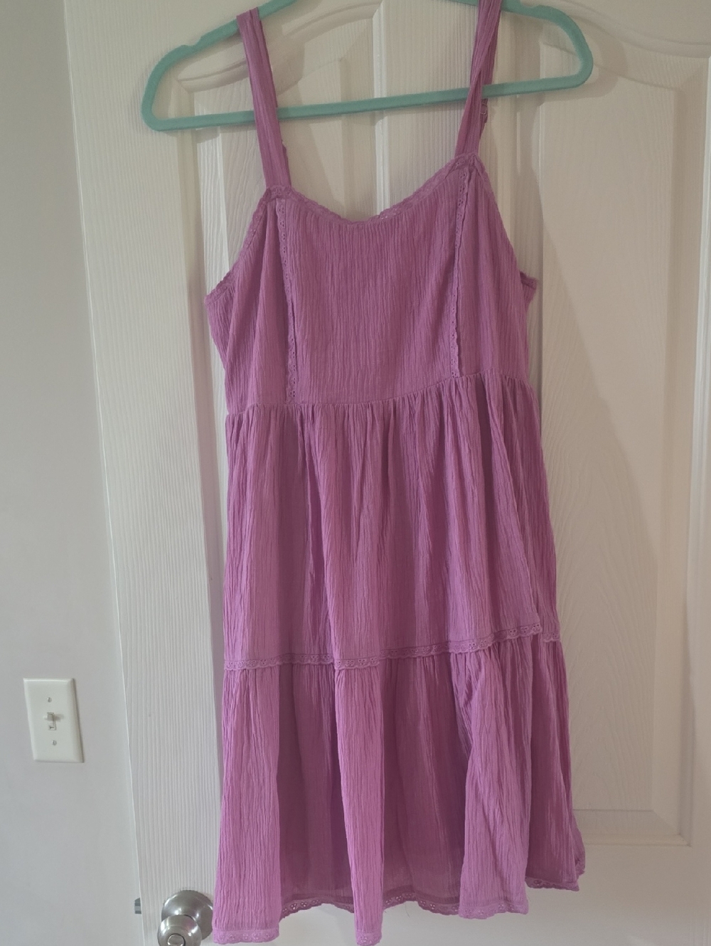 Lavender Tiered Sleeveless Sundress